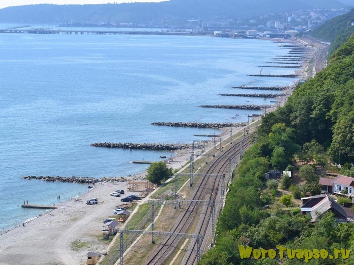 Пляж Туапсе очень длинный